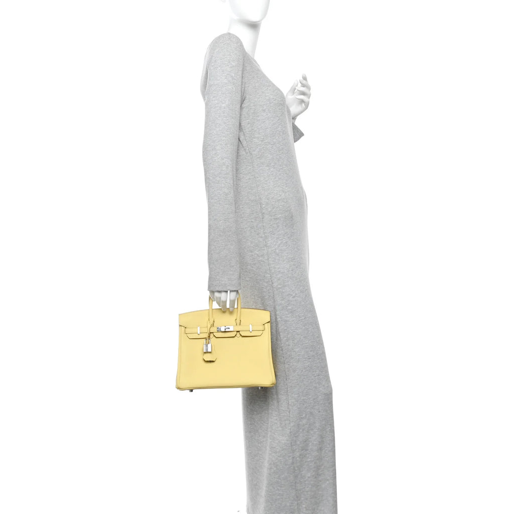Hermès Birkin 25 Jaune Poussin Togo Palladium Hardware