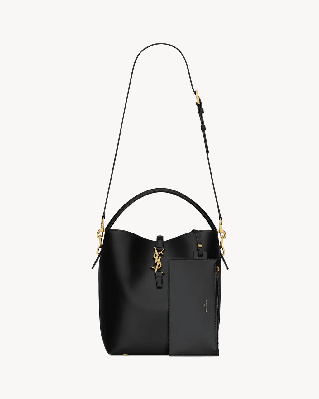 SAINT LAURENT LE 37 IN SHINY LEATHER