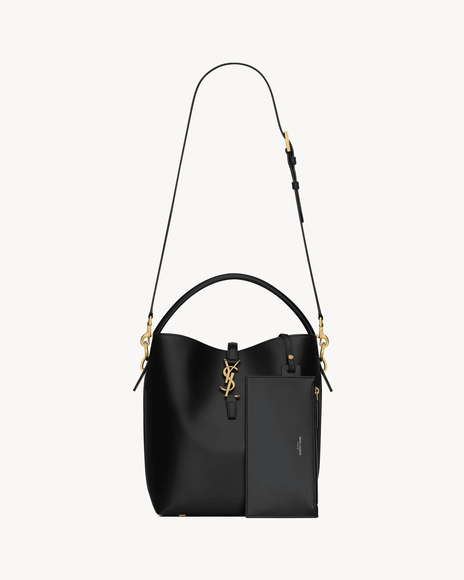 SAINT LAURENT LE 37 IN SHINY LEATHER