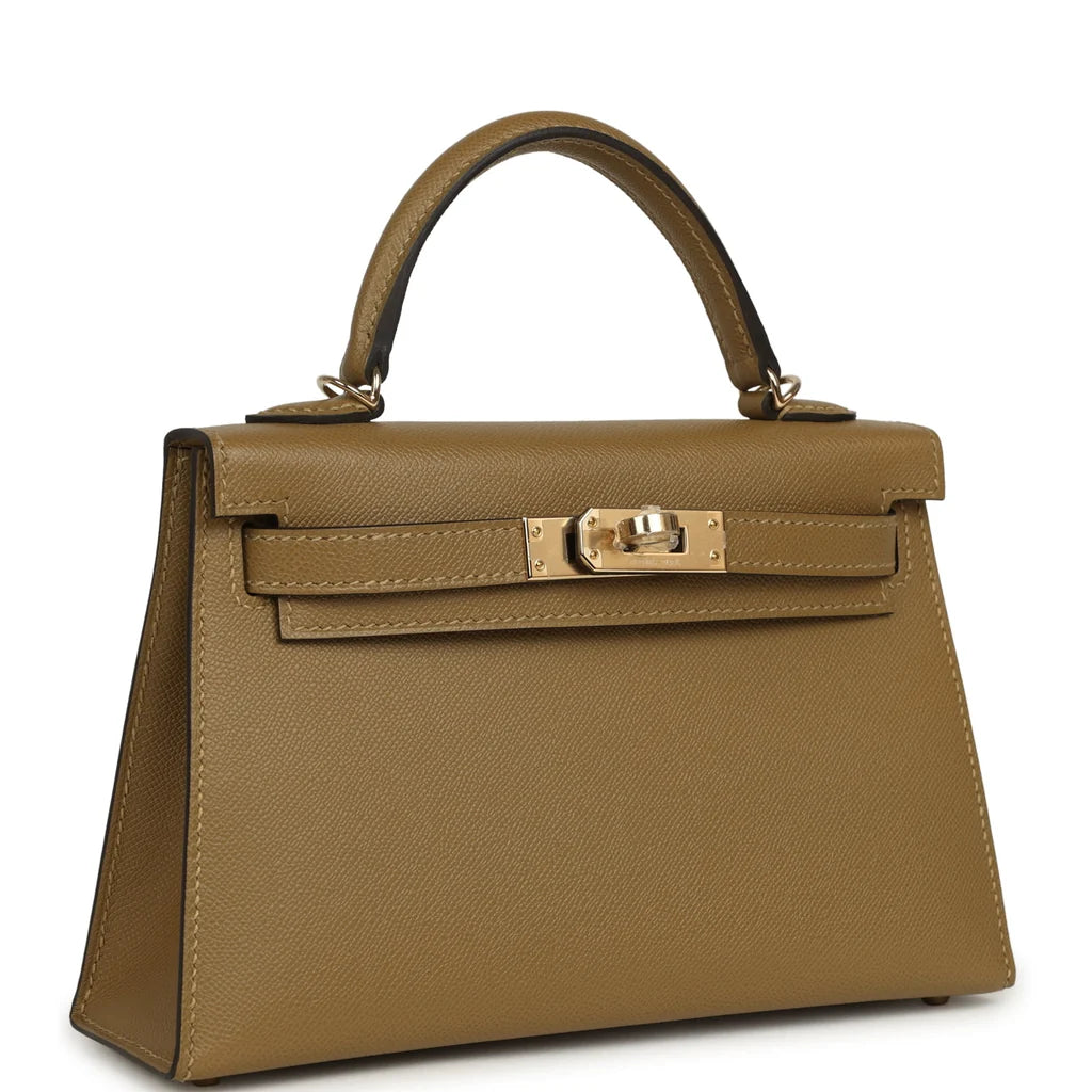 Hermès Kelly Sellier 20 Dune Madame Permabrass Hardware