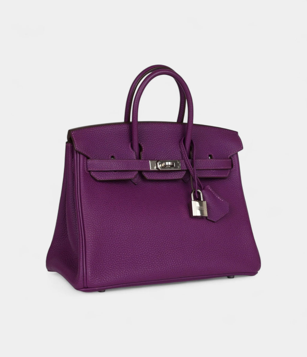 Hermès Birkin 25 Anemone Togo Palladium Hardware