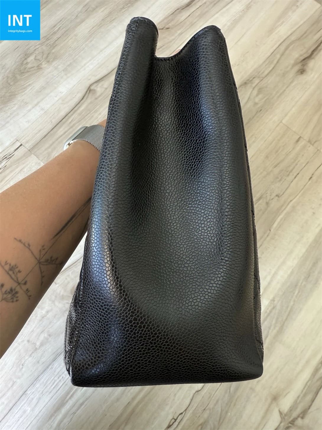 CHANEL Grand Shopping Tote Black Caviar Leather