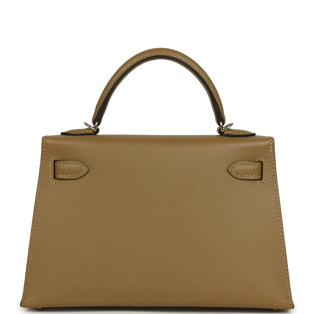 Hermès Kelly Sellier 20 Dune Madame Permabrass Hardware