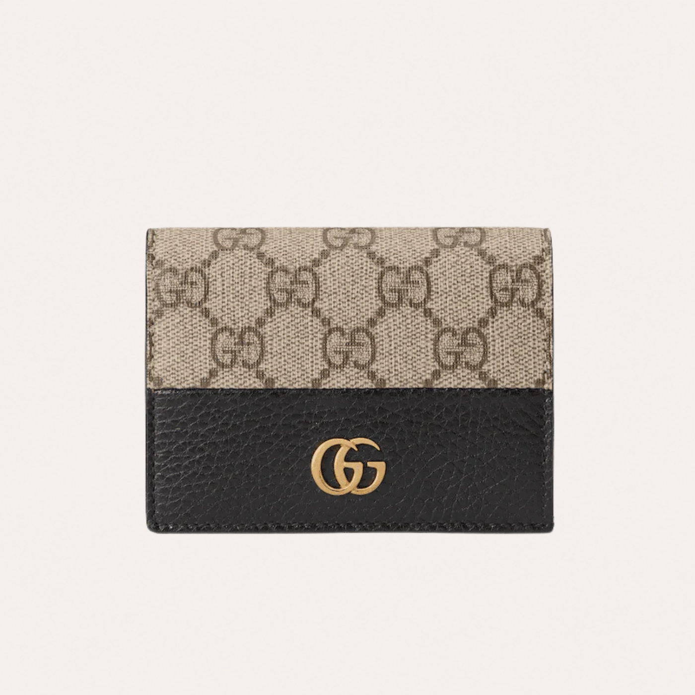 Portafoglio porta carte bicolore Gucci Marmont