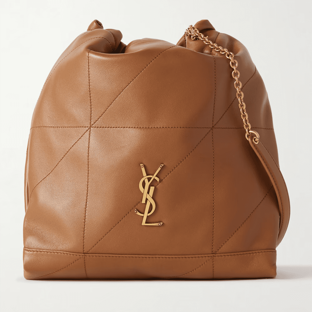 SAINT LAURENT Jamie embellished quilted leather shoulder bag