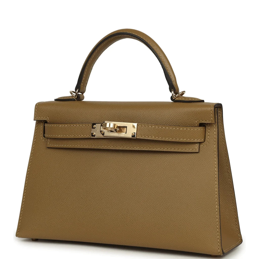 Hermès Kelly Sellier 20 Dune Madame Permabrass Hardware