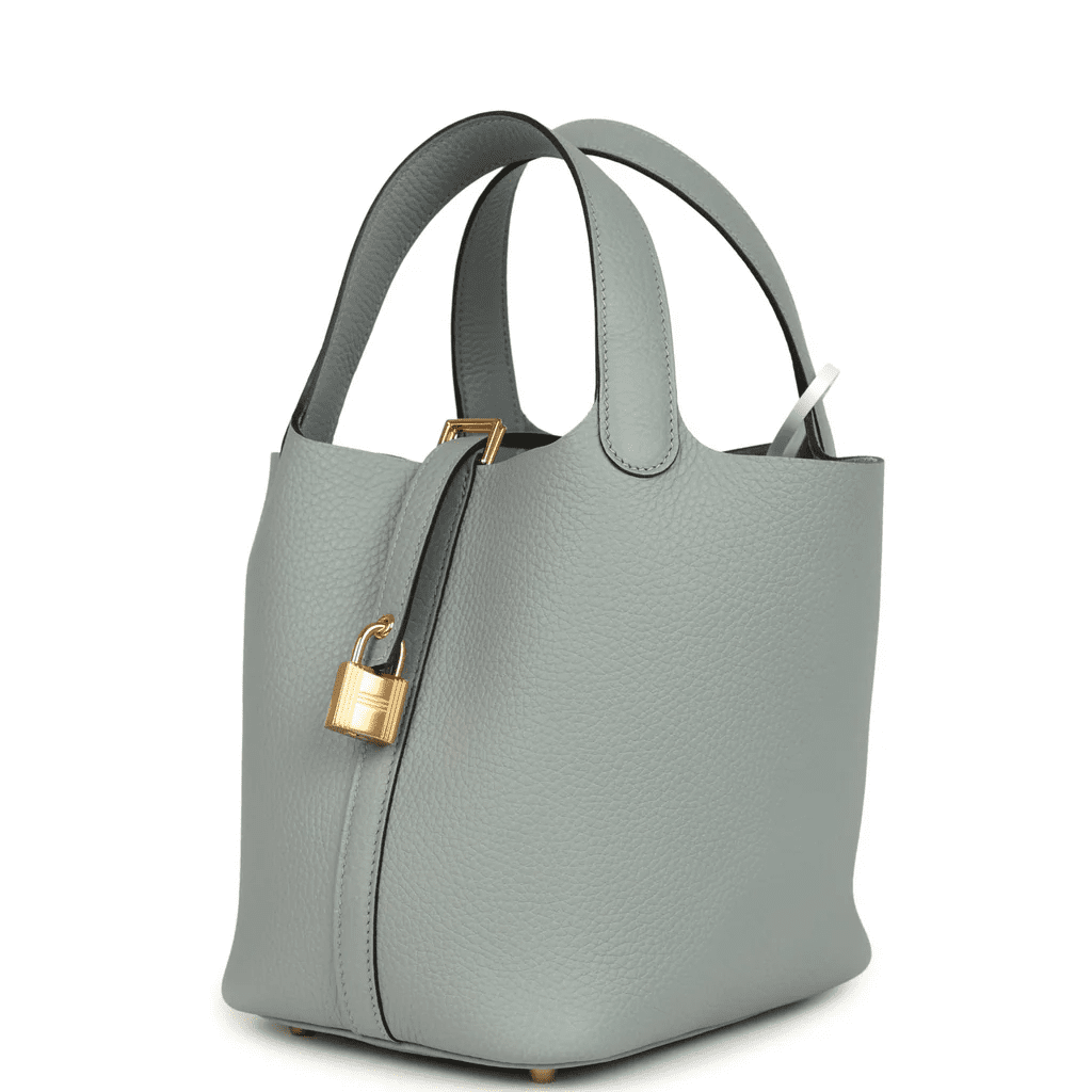 Hermès Picotin Lock 18 Gris Pantin Clemence Gold Hardware