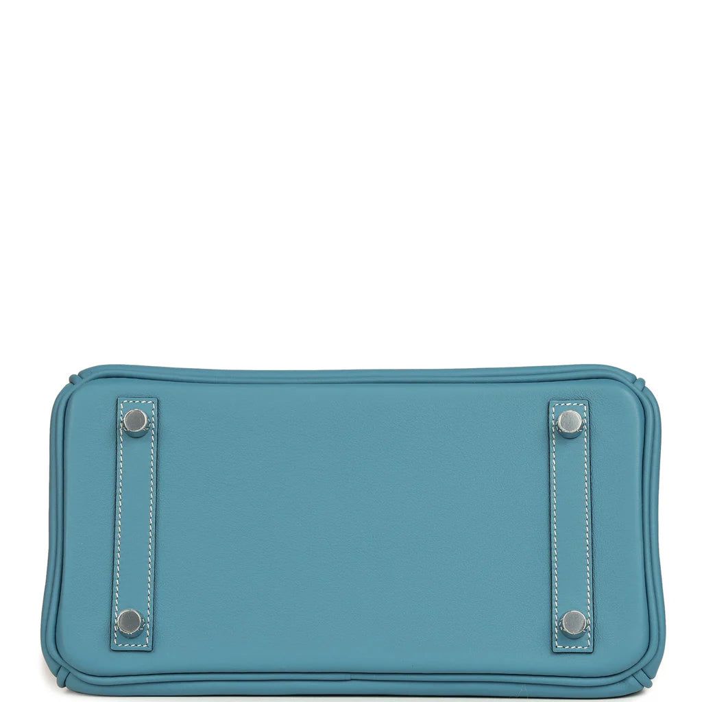 Hermès Birkin 25 Blue Jean Swift Palladium Hardware