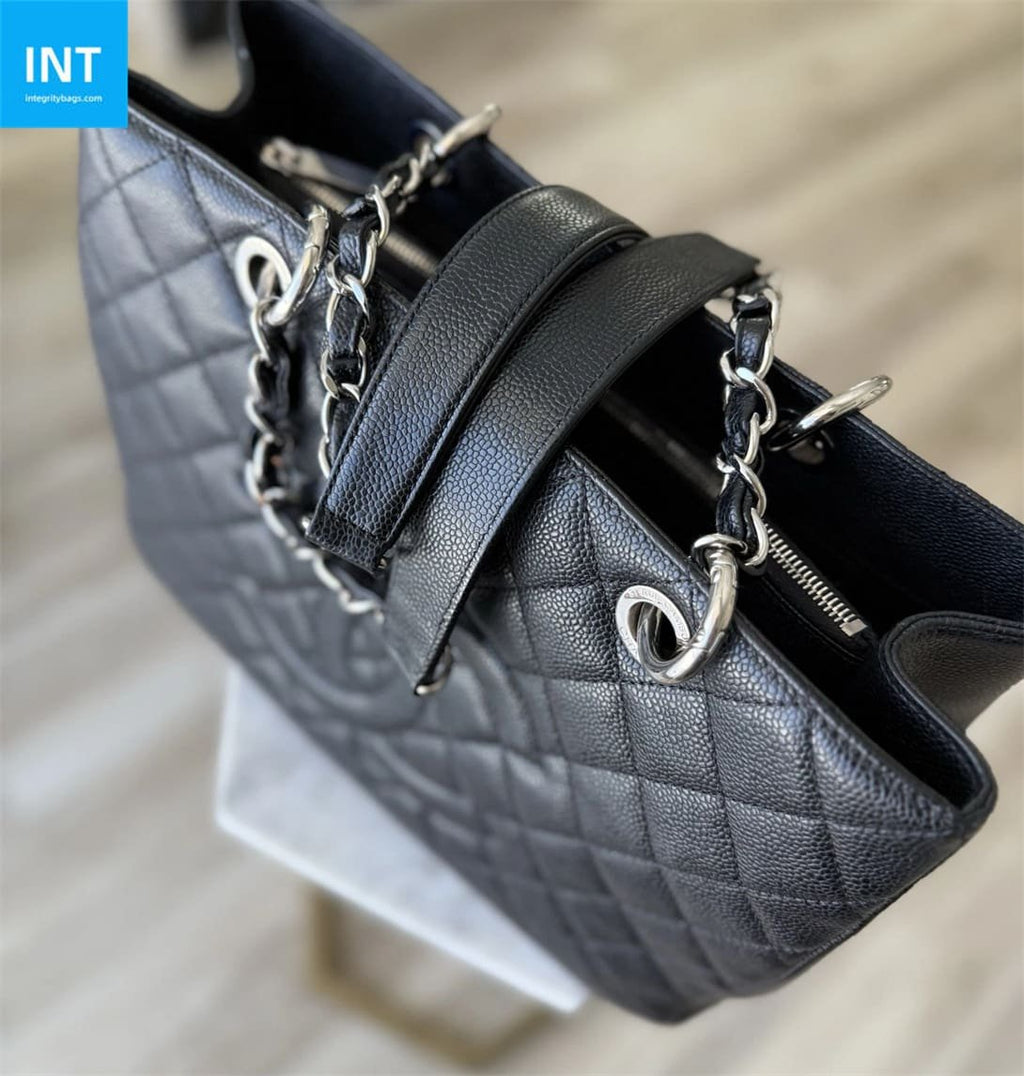 CHANEL Grand Shopping Tote Black Caviar Leather