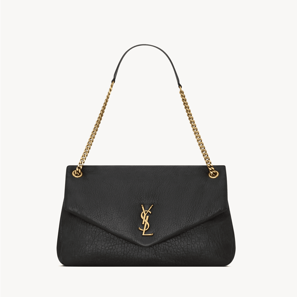 Saint Laurent Calypso large in grained lambskin
