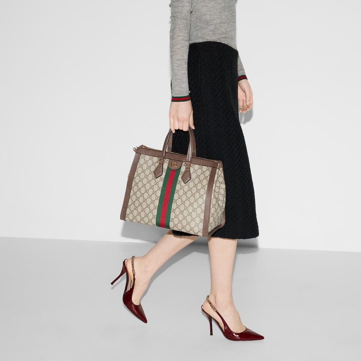 GUCCI OPHIDIA MEDIUM TOP HANDLE BAG