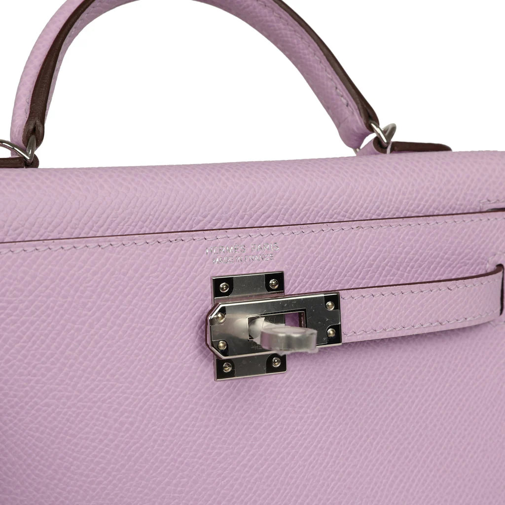 Hermès Kelly Sellier 20 Guimauve Epsom Palladium Hardware