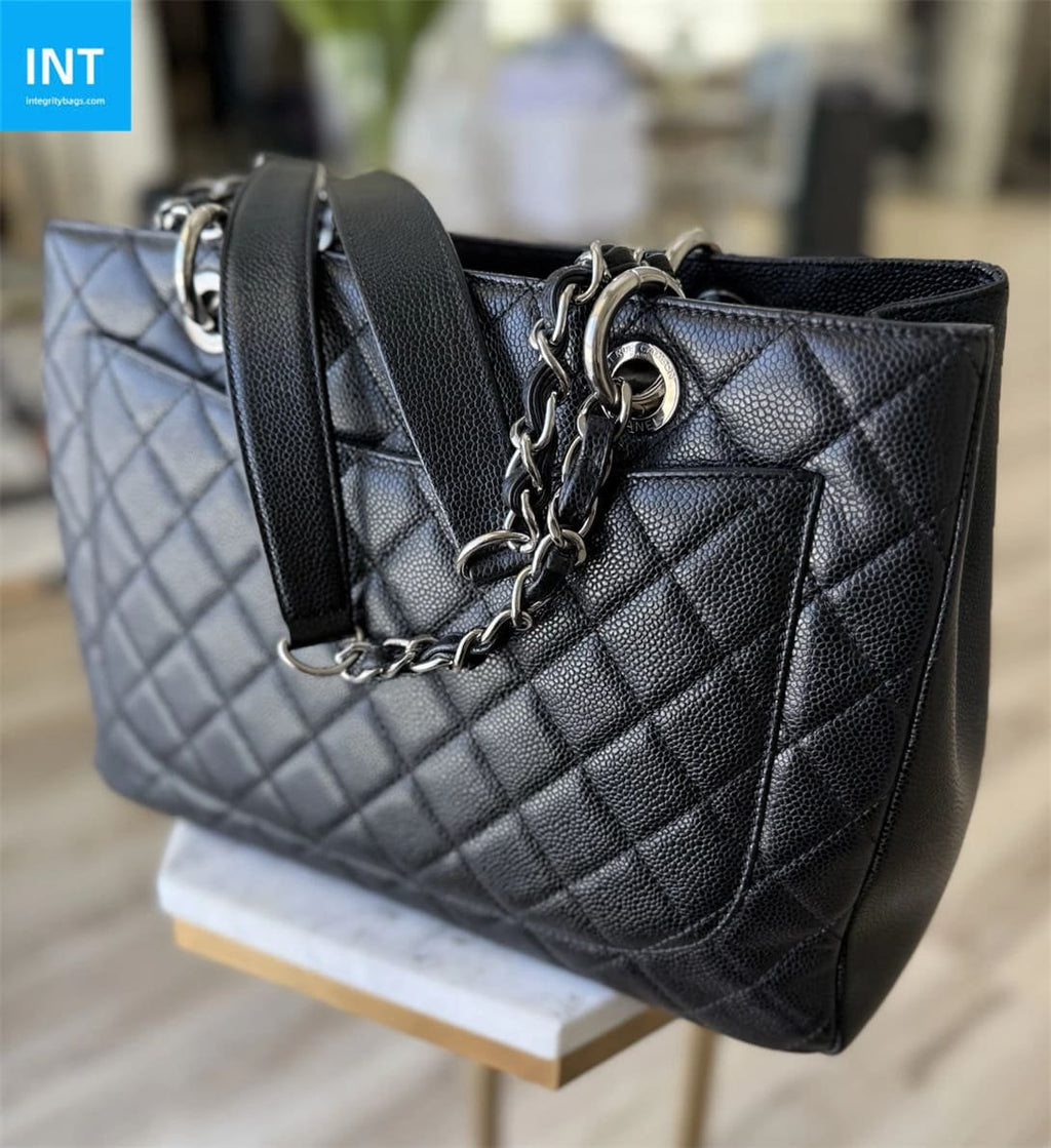 CHANEL Grand Shopping Tote Black Caviar Leather
