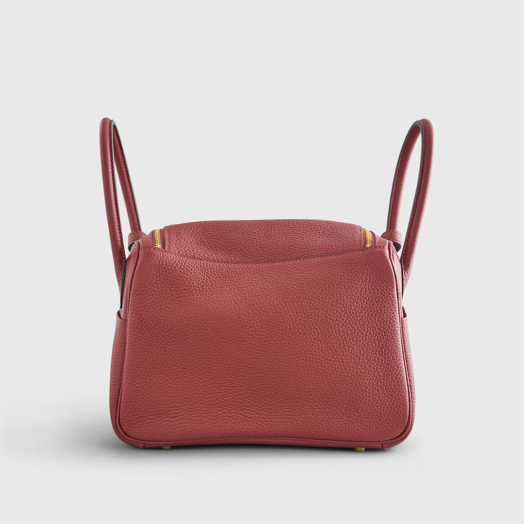 Hermès Lindy 26 Clemence Rouge H Gold Hardware