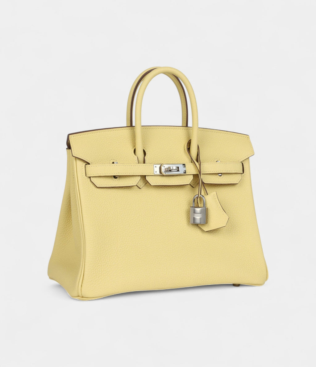 Hermès Birkin 25 Jaune Poussin Togo Palladium Hardware