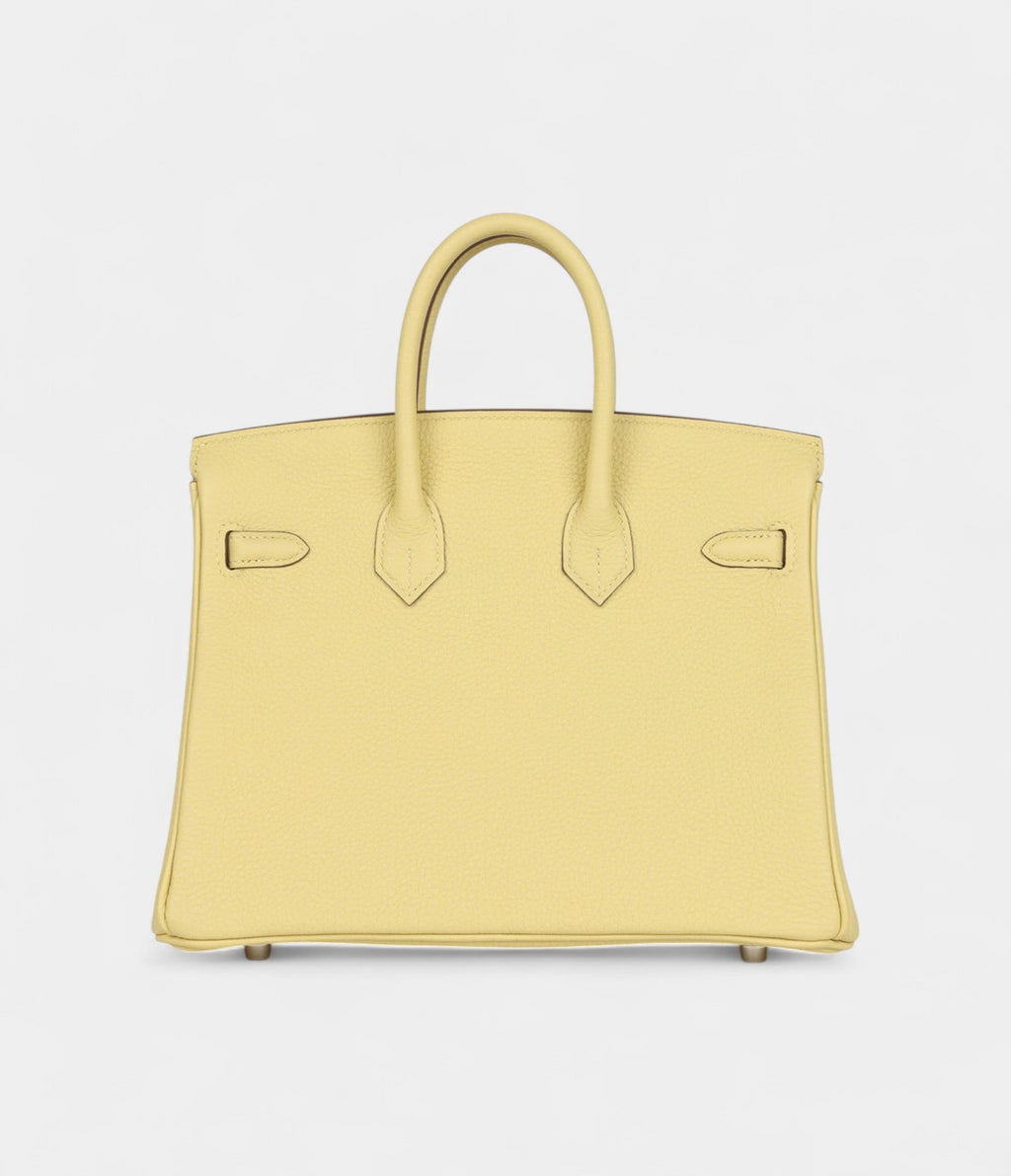 Hermès Birkin 25 Jaune Poussin Togo Palladium Hardware