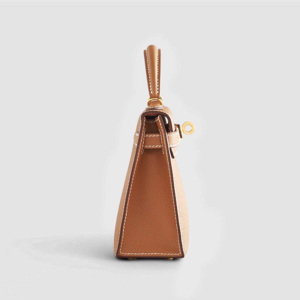 Hermès Kelly Mini Epsom Gold Sellier Gold Hardware