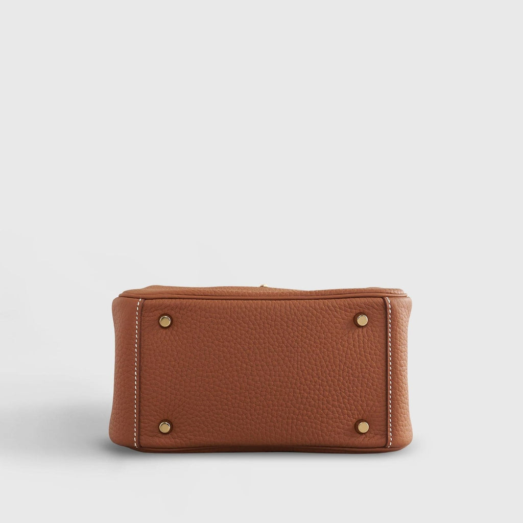 Hermès Lindy 20 Clemence Gold Gold Hardware