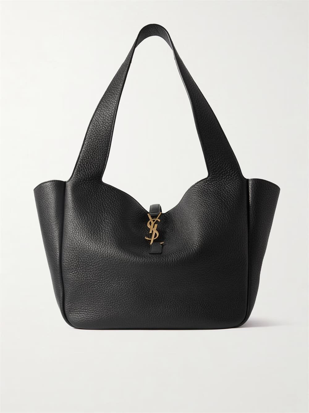SAINT LAURENT Le 5 À 7 Bea textured-leather tote