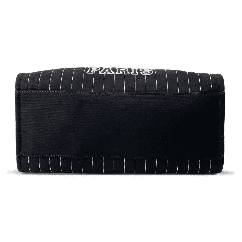 CHANEL Deauville 2wayTote Bag Black A66941 Cotton Leather