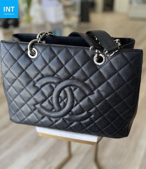 CHANEL Grand Shopping Tote Black Caviar Leather