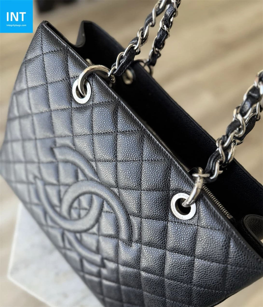 CHANEL Grand Shopping Tote Black Caviar Leather