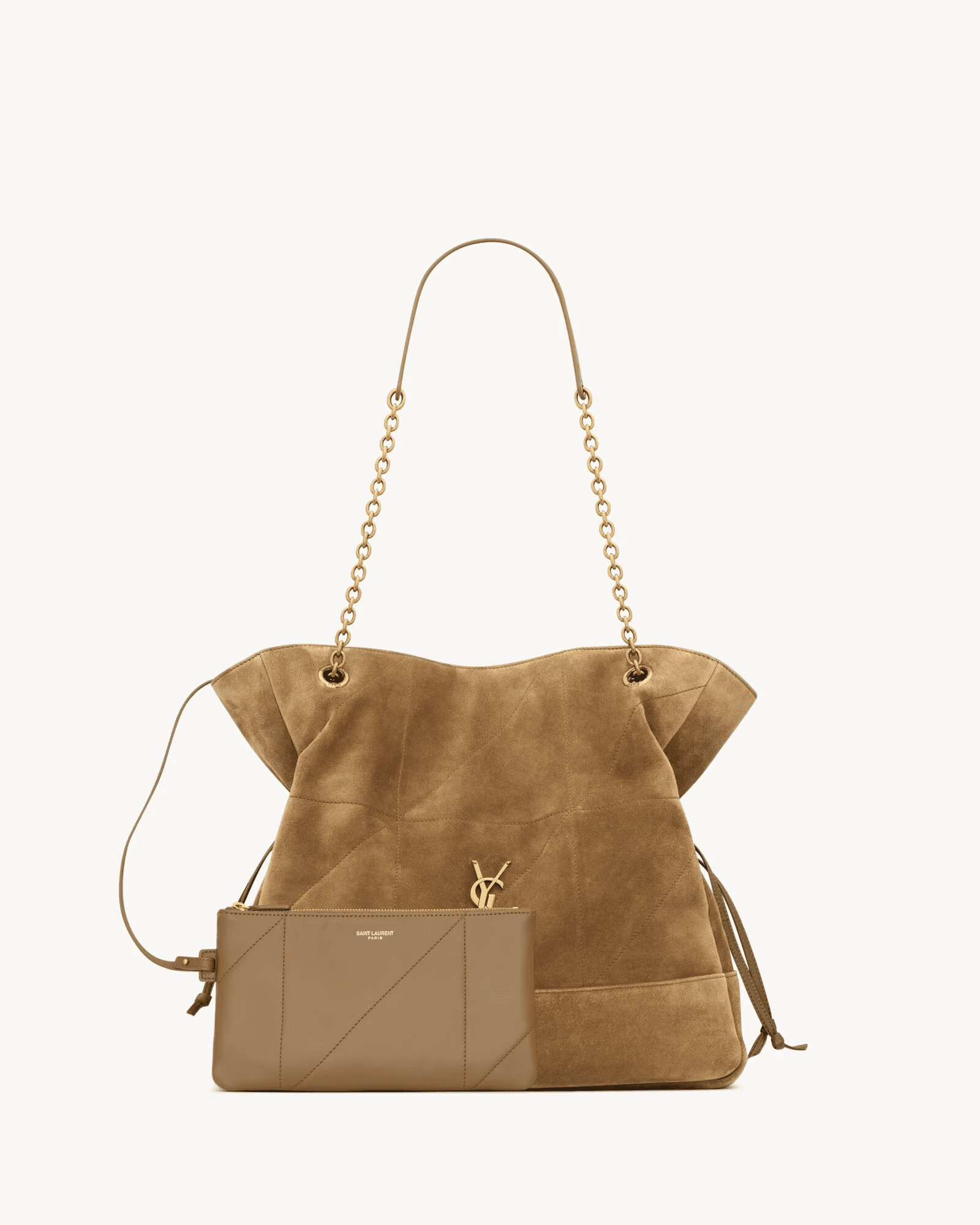 SAINT LAURENT JAMIE SHOPPING IN SUEDE