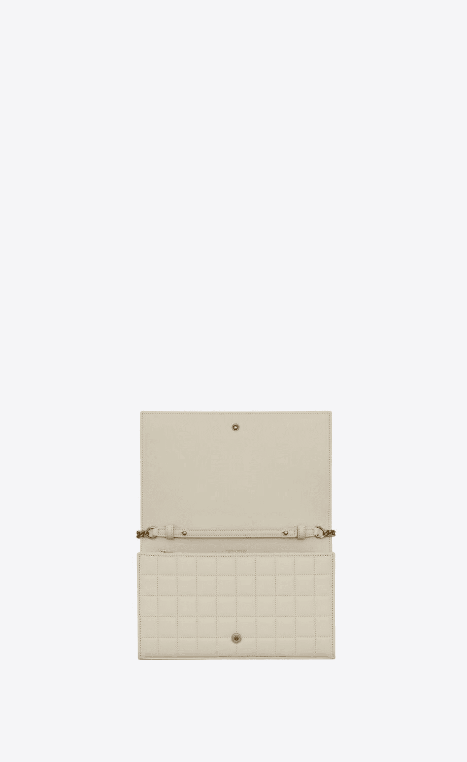 SAINT LAURENT LAMBSKIN CASSANDRE CHAIN WALLET