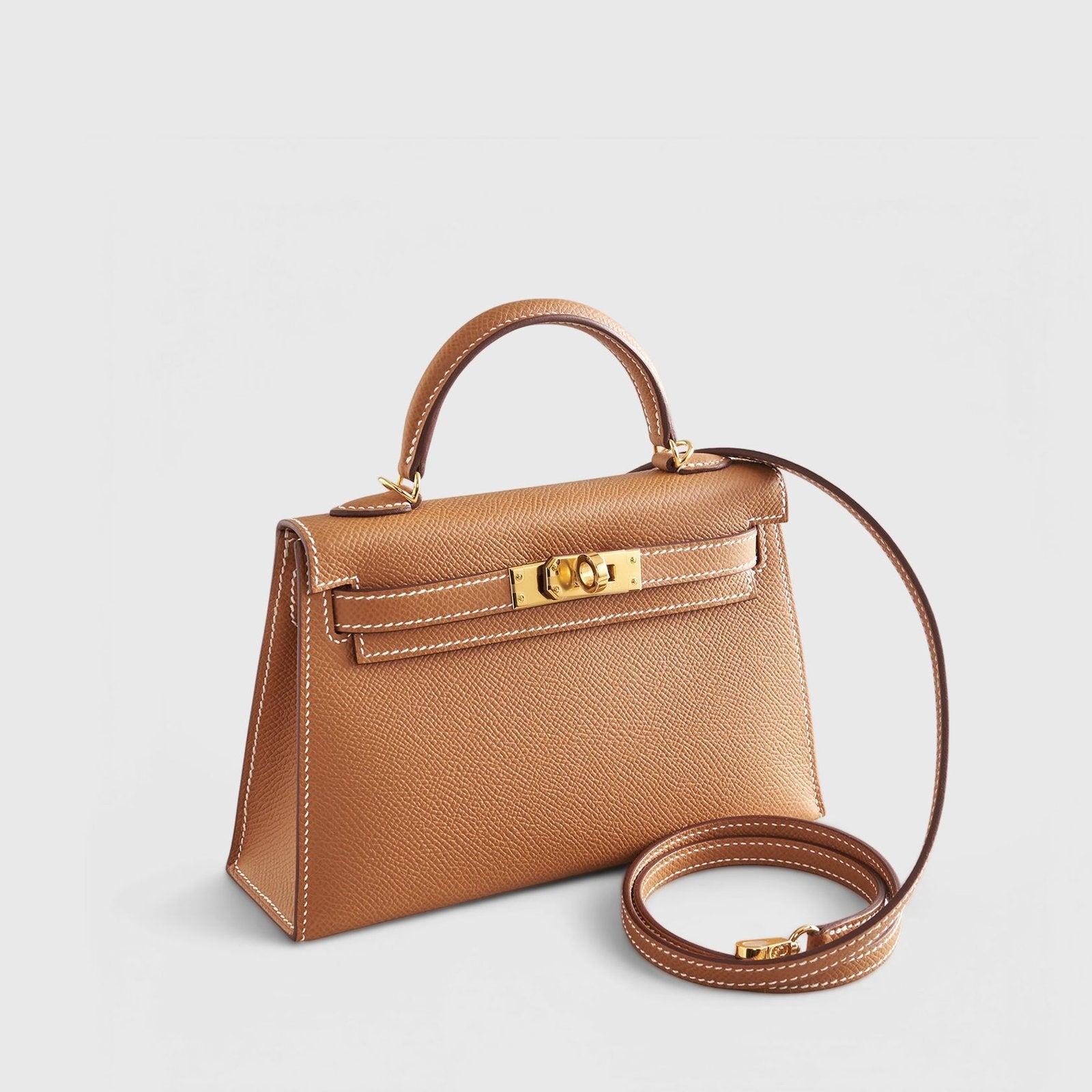 Hermès Kelly Mini Epsom Gold Sellier Gold Hardware
